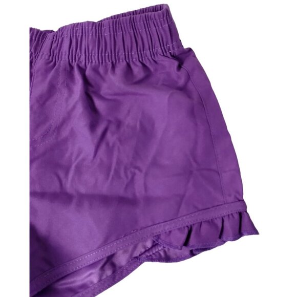 ORageous Girls Medium Solid Bright Violet Athletic Boardshorts New without Tags - Picture 5 of 5
